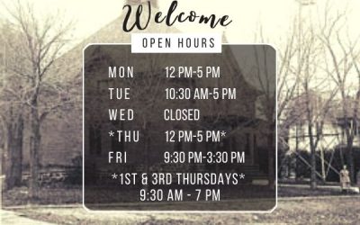 Library open at 9:30am Every 1st and 3rd Thursdays